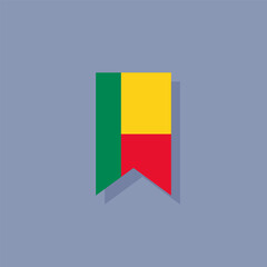 Illustration of benin flag Template