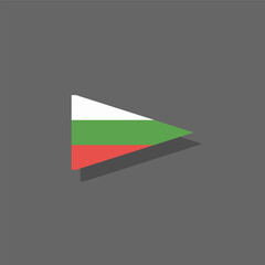 Fototapeta premium Illustration of bulgaria flag Template