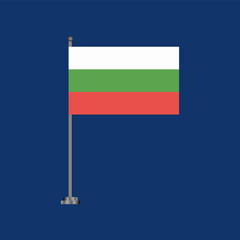 Illustration of bulgaria flag Template