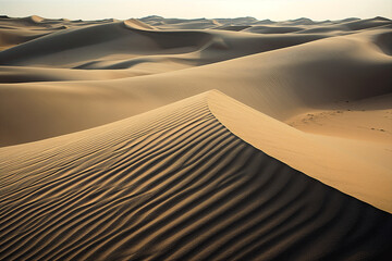 Fototapeta na wymiar Generative ai sand dunes desert