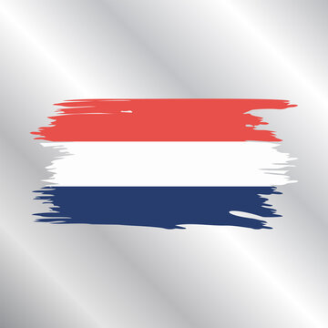 Illustration of netherlands flag Template