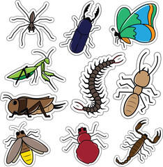 Insect Sticker Collection