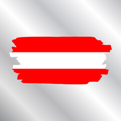 Illustration of austria flag Template