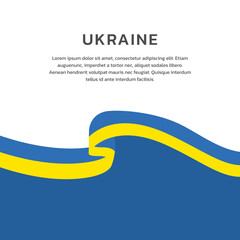 Illustration of ukraine flag Template