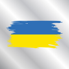 Illustration of ukraine flag Template