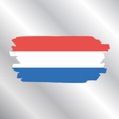 Illustration of luxembourg flag Template