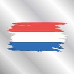 Illustration of luxembourg flag Template