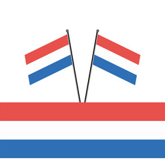 Illustration of luxembourg flag Template