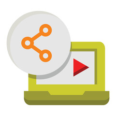 video sharing icon