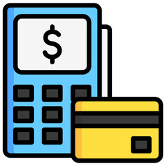 edc machine, business and finance icon.