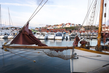 boats in the harbor of Dönsö, Gothenburg Archipelago, Sweden