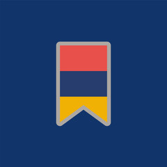Illustration of armenia flag Template