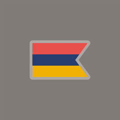 Illustration of armenia flag Template