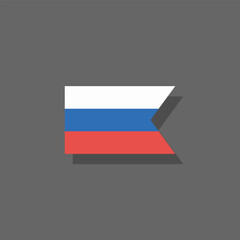 Illustration of russia flag Template