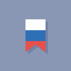 Illustration of russia flag Template