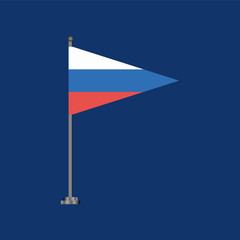 Illustration of russia flag Template