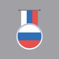 Illustration of russia flag Template