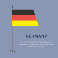 Illustration of germany flag Template