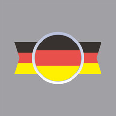 Illustration of germany flag Template