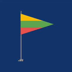 Illustration of lithuania flag Template