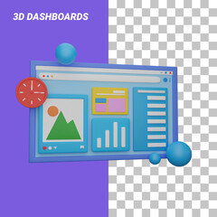 simple homepage 3d design assets