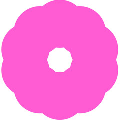 pink flower abstract circle background