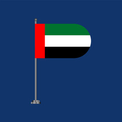 Illustration of arab emirates flag Template