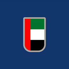 Illustration of arab emirates flag Template