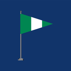 Illustration of nigeria flag Template