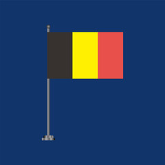 Illustration of belgium flag Template