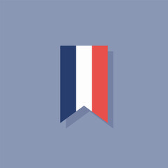 Illustration of france flag Template