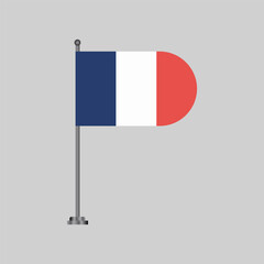 Illustration of france flag Template