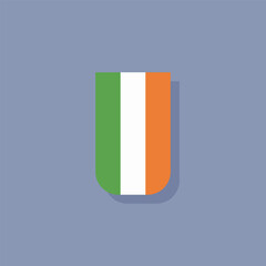 Illustration of ireland flag Template