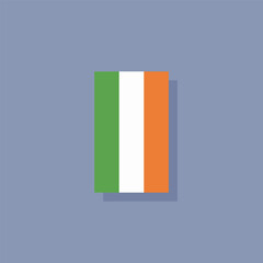 Illustration of ireland flag Template