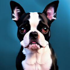 hyperrealistic digital art of cute pet dogs