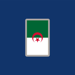 Illustration of algeria flag Template