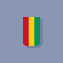 Illustration of guinea flag Template