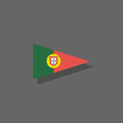 Illustration of portugal flag Template