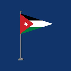 Illustration of jordan flag Template