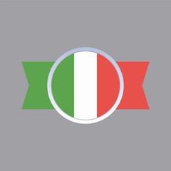 Illustration of italy flag Template