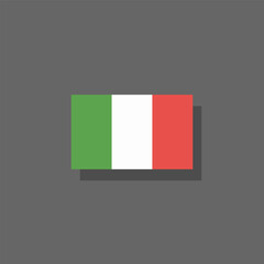 Fototapeta premium Illustration of italy flag Template