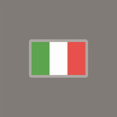 Illustration of italy flag Template