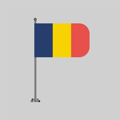 Illustration of romania flag Template