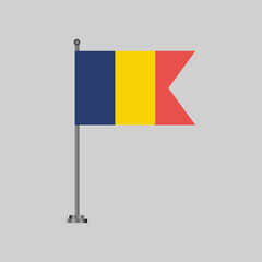 Illustration of romania flag Template