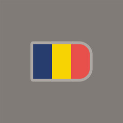 Illustration of romania flag Template