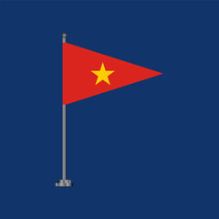 Illustration of vietnam flag Template