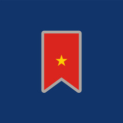 Illustration of vietnam flag Template