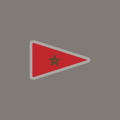 Illustration of morocco flag Template