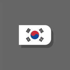 Illustration of south korea flag Template