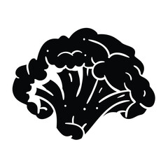 The illustration of broccoli vector. Suitable for vegetable icon, sign or symbol